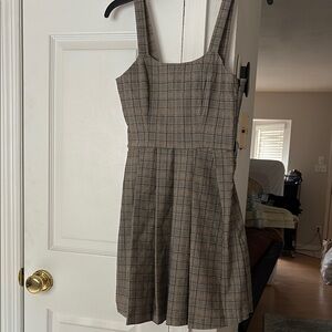 Plaid Sleeveless Dress
